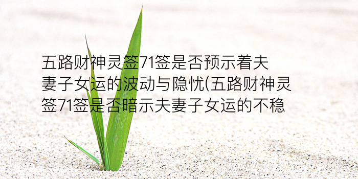 财神灵签财神游戏截图