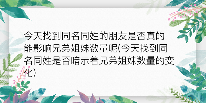 同名同姓人数查询在线游戏截图