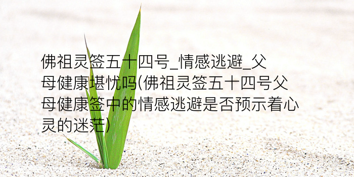 吕祖灵签抽签解签游戏截图