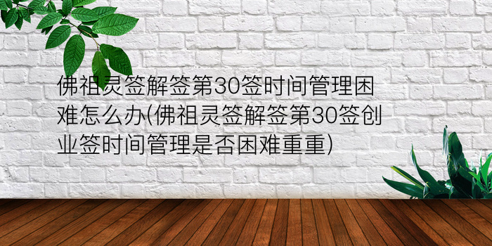 黄大仙43签游戏截图