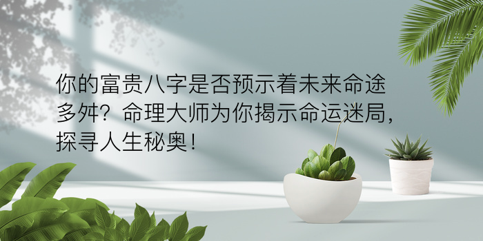 八字运程走势游戏截图