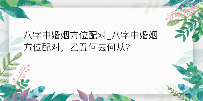 算命婚姻生辰八字配对游戏截图