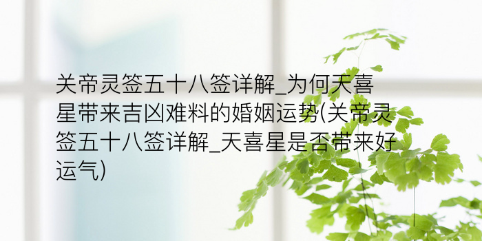 吕祖灵签周公游戏截图