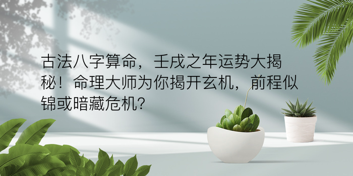 称骨算命详解游戏截图