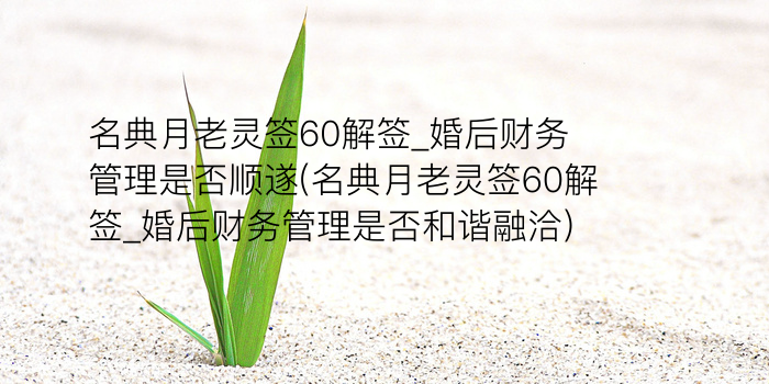 抽签吕祖灵签游戏截图