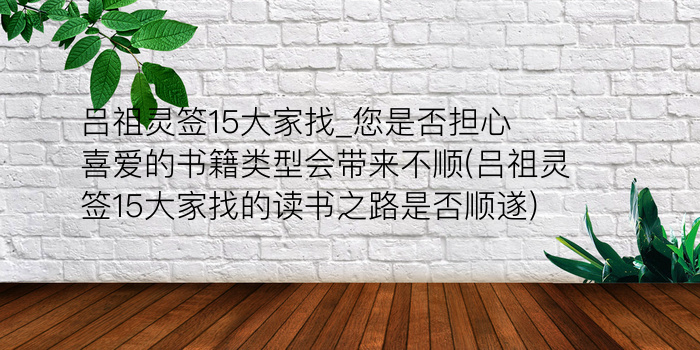 月老灵签80游戏截图