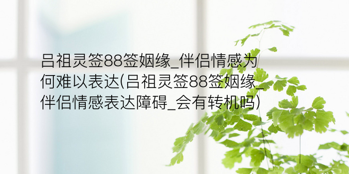 月老灵签46签求姻缘游戏截图