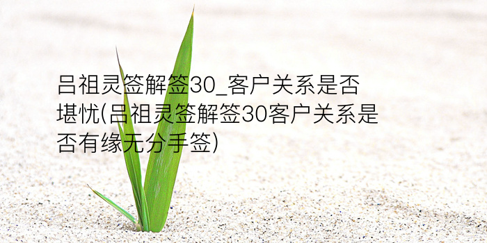 月老灵签4游戏截图