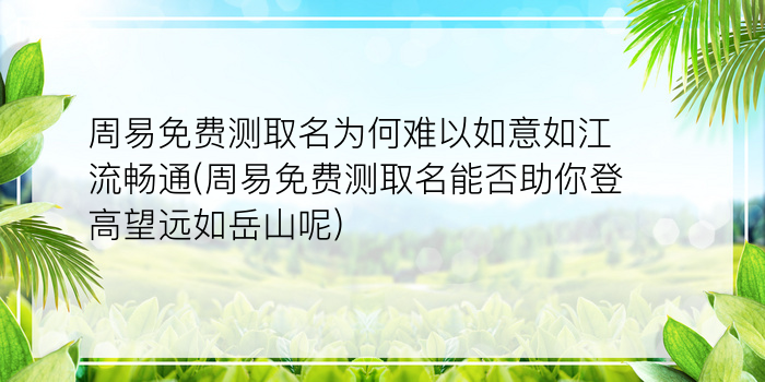 网上周易取名靠谱吗游戏截图