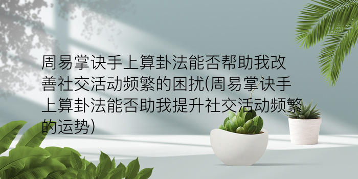 周易算卦占卜方法游戏截图