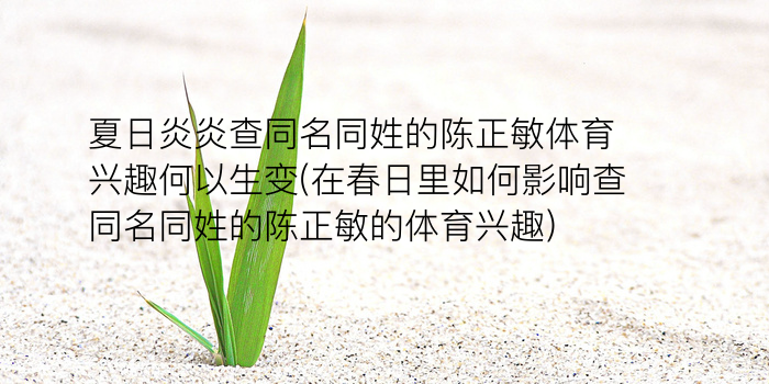 陈冲同名同姓游戏截图