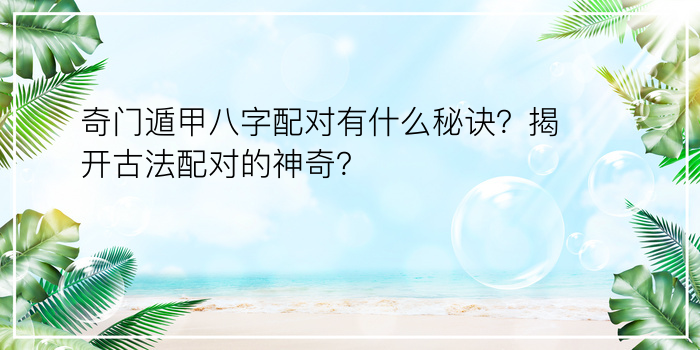 测测八字运程游戏截图