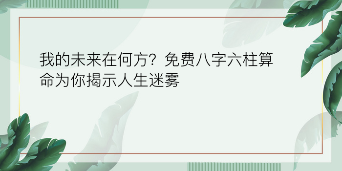 易经八字免费算命游戏截图