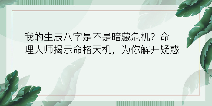 怎么看生辰八字五行缺什么游戏截图