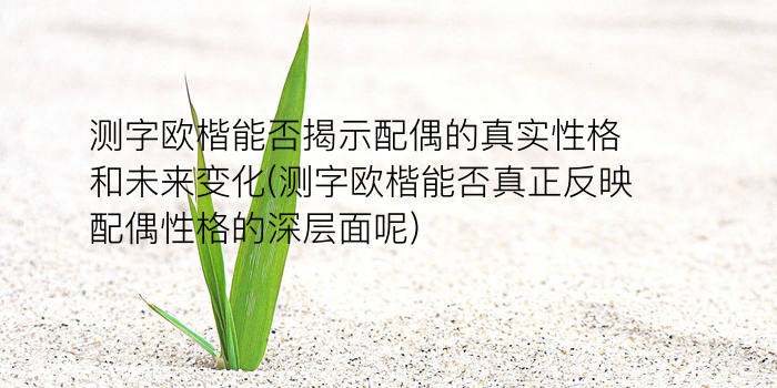 免费测字算命游戏截图