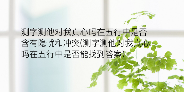 吉吉网诸葛测字游戏截图