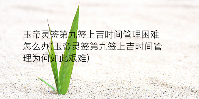 玉帝灵签4签游戏截图