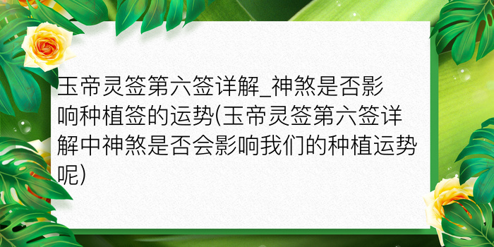 吕祖灵签42游戏截图