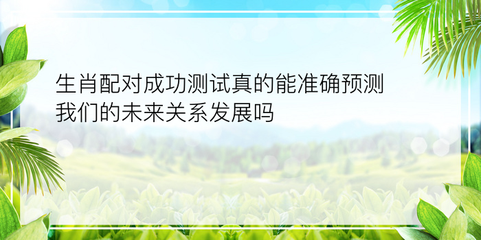 生肖配对成功测试真的能准确预测我们的未来关系发展吗