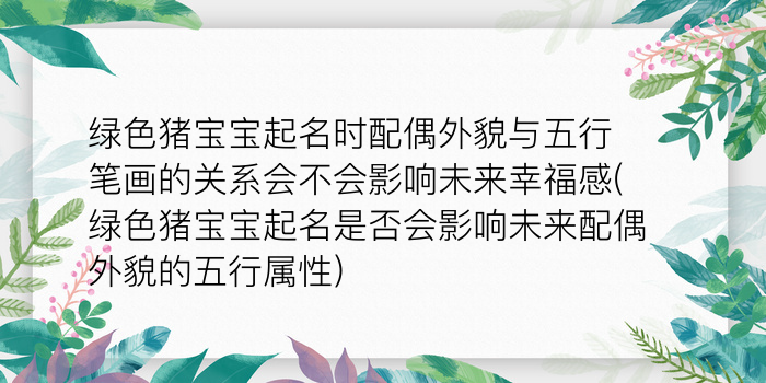 男孩孟起名游戏截图