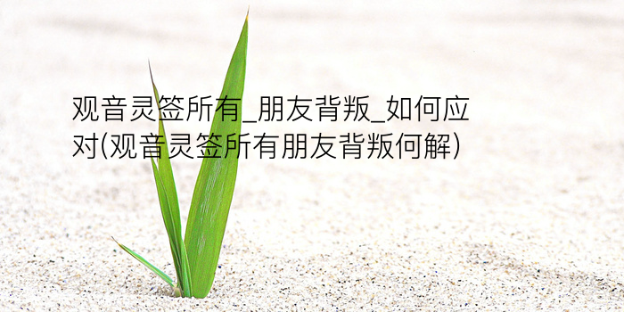 吕祖第8灵签游戏截图