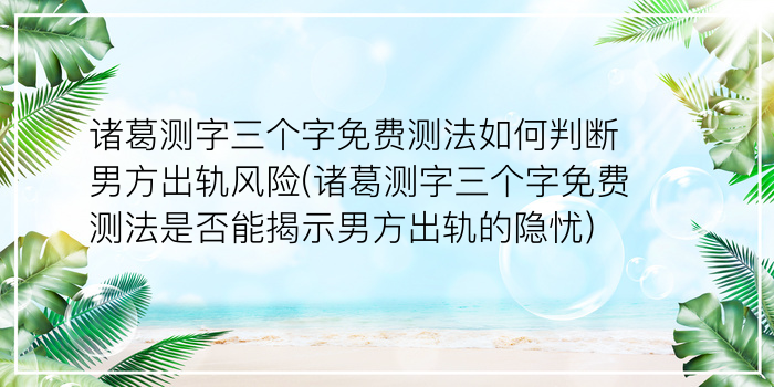 2345诸葛测字游戏截图