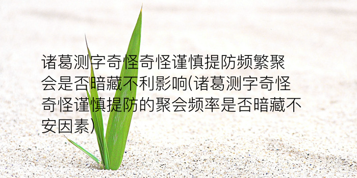 诸葛测字第151签游戏截图