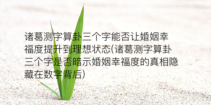 诸葛测字188解签游戏截图