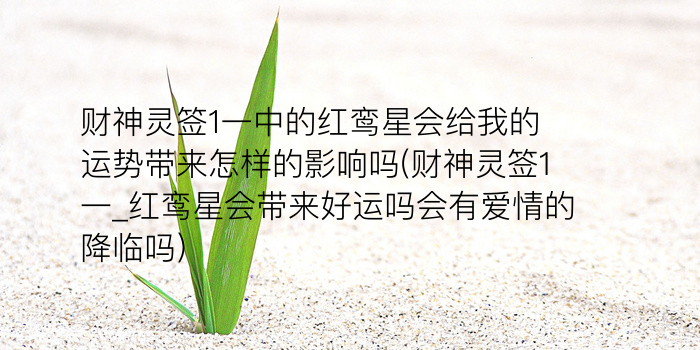 月老灵签80签求姻缘游戏截图